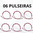 Kit com 2, 4 ou 6 Pulseiras Vermelhas 7 Nós Premium Proteção Contra Inveja e Energias Negativas