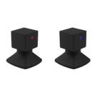 Kit com 2 Acabamentos para Registro C46 Água Quente/fria Bl6246 Ducon Metais
