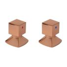 Kit com 2 Acabamentos para Registro C46 Água Quente/fria Rose Ro7246 Ducon Metais