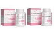 Kit com 2 Ácido Fólico Biocêutica Com 60 Cáps Biocêutica