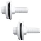 Kit com 2 Adaptador Roscável c/ Flange Fixa Branca 3/4" - Cipla Kit com 2 Adaptador Roscável c/ Flange Fixa Branca 3/4" - Cipla