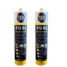 Kit Com 2 Adesivo Silicone Selante PU40 TCR
