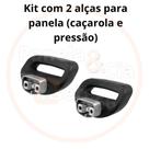 Kit com 2 alças para panela de pressão e caçarola com anel