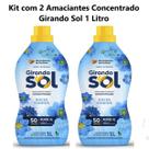 Kit com 2 Amaciante Roupa Concentrado 1 Lt Doces Sonhos Kit com 2 Amaciante Roupa Concentrado 1 Lt Doces Sonhos