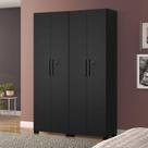 Kit com 2 Armários Multiuso Escritório Nt4020 4 Portas e Prateleiras