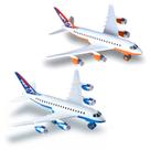 Kit com 2 Aviões Grande Airbus de Brinquedo 36cm na Caixa