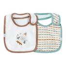 Kit Com 2 Babadores Bebê Be Brave Bege - Hug