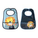 Kit com 2 Babadores com Coletor e tiras autocolantes Luke - Clingo