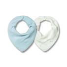 Kit Com 2 Babadores Hug Bandana Voando Nas Nuvens Azul