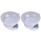 Kit Com 2 Balanças De Cozinha Alimentos Digital Com Bacia