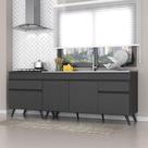 Kit com 2 Balcões de Cozinha 150cm e 70cm Veneza Multimóveis V2073