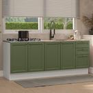 Kit Com 2 Balcões De Cozinha 3 Gavetas 4 Portas (sem Tampo E Pia) Branco/verde Vik Madesa 01 Branco/verde Kit Com 2 Balcões De Cozinha 3 Gavetas 4 Portas (sem Tampo E Pia) Branco/verde Vik Madesa 01 Branco/verde