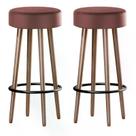 Kit com 2 Banco Banqueta Berlin Telha - Salaone Kit com 2 Banco Banqueta Berlin Telha - Salaone