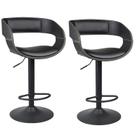 Kit com 2 Banquetas Alta com Encosto Base Disco Londrina