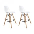 Kit com 2 Banquetas Altas Dsw-m Eames