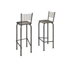 Kit com 2 Banquetas Tubular Iza 36cm X 41cm