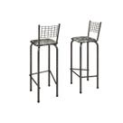 Kit com 2 Banquetas Tubular Iza 36cm X 96cm X 41cm