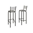Kit com 2 Banquetas Tubular Iza 96x36x41 Cm