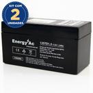 Kit com 2 Bateria Selada 12v 1,3ah Energy Ac