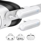 Kit com 2 Baterias Kinwin para Meta Quest 3S/3/2, Bateria de 20000mWh com Carregamento Rápido 18W para Acessórios Oculus Quest 3S/3, Carregador Portátil e Leve para Headset VR com 2-4 Horas Extras