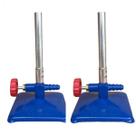 Kit com 2 Bico de Bunsen com Registro para Gás e Reg. para Entrada de Ar 11mmx15cm - Metalic 050
