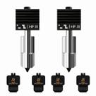 Kit com 2 Bicos de Aço Endurecido com Fluxo Aprimorado para Bambu Lab H2S / H2D / H2D Laser Extrusão em Alta Velocidade, Atualização da Zona de Fusão Rápida (0,8 mm)