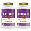 Kit Com 2 Biotina B7 Cabelos e Pele 60 Caps Flora Nativa Kit Com 2 Biotina B7 Cabelos e Pele 60 Caps Flora Nativa