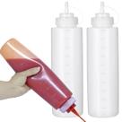 Kit com 2 Bisnaga de 1 Litro Profissional Grande Graduada Para Molhos Ketchup Maionese Mostarda Buffet Restaurante Lanchonete
