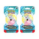 Kit com 2 Blister Unitário Pokémon Escarlate e Violeta Amigos de Jornada TCG EV9 Coleção Geek