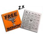 Kit com 2 Blocos de Bingo -Bloco de Cartela para Jogo de Bingo