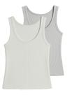 Kit com 2 Blusas Feminina Regata Hering N1te Colorido