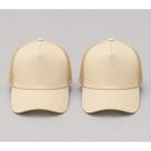 Kit com 2 bone espumado liso trucker tela aba cuva para personalização