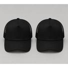 Kit com 2 bone espumado liso trucker tela aba cuva para personalização