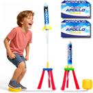 kit com 2 Brinquedos Lança Foguete 15M p/ Brincar no Parque