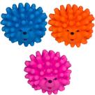 KIT COM 2 Brinquedos Porco Espinho para Cachorro de Vinil com apito para Pet