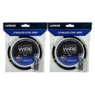 Kit com 2 Cabo de Aço Empate Marine Sports Leader Black 10m 200Lbs 140 Luvas