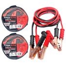 Kit Com 2 Cabos Auxiliares De Partida Chupeta Transferência De Carga 500Amp Carro Caminhonete Moto Kit Com 2 Cabos Auxiliares De Partida Chupeta Transferência De Carga 500Amp Carro Caminhonete Moto