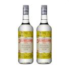 Kit com 2 - Cachaça Saliníssima Prata 1000 ml Envio Imediato