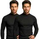 Kit com 2 Cacharrel Masculina Gola Alta Manga Longa Canelada Premium Básica Frio Casual Elegante Kit com 2 Cacharrel Masculina Gola Alta Manga Longa Canelada Premium Básica Frio Casual Elegante