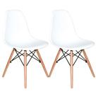 Kit Com 2 Cadeiras Charles Eames Eiffel Branca Kit Com 2 Cadeiras Charles Eames Eiffel Branca