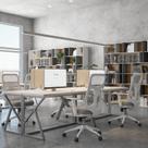 Kit com 2 Cadeiras Office Diretor Ajustavel e Ergonomica com Nr 17 Everest