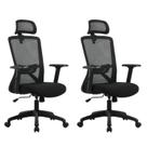 Kit com 2 Cadeiras para Escritório Presidente NR17 Office Dallas Kit com 2 Cadeiras para Escritório Presidente NR17 Office Dallas