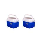 Kit Com 2 Caixas 5 Litros Eps Azul Com Termômetro Digital Simples Lcd