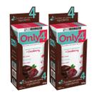 Kit Com 2 Caixas Chocolate Vegano 70% Cranberry Only4 70g