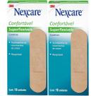 Kit com 2 Caixas de Curativo Nexcare Superflexiveis 3M Kit com 2 Caixas de Curativo Nexcare Superflexiveis 3M