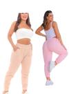 Kit com 2 calça de moletom feminina
