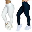 Kit com 2 Calças Leg Suplex Feminina Fitness