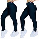 Kit com 2 Calças Leg Suplex Feminina Fitness Kit com 2 Calças Leg Suplex Feminina Fitness