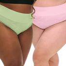 Kit com 2 Calcinha Biquini Zee Rucci Cintura Média Plus Size