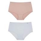 Kit com 2 Calcinhas Cintura Alta Microfibra DelRio Plus Size Kit com 2 Calcinhas Cintura Alta Microfibra DelRio Plus Size